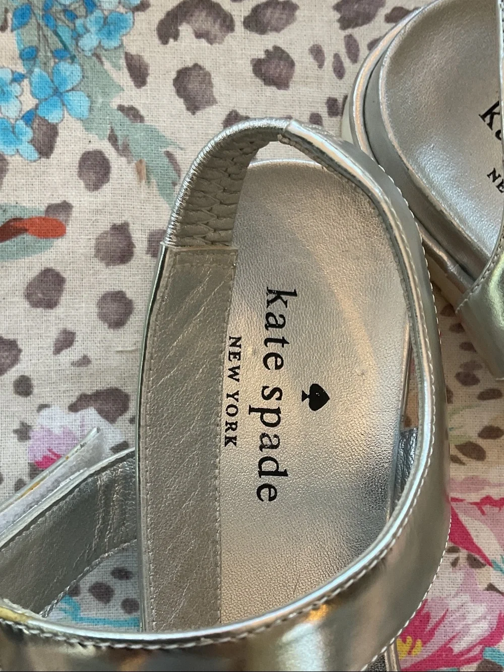 kate spade McKee Silver Sport Sandals